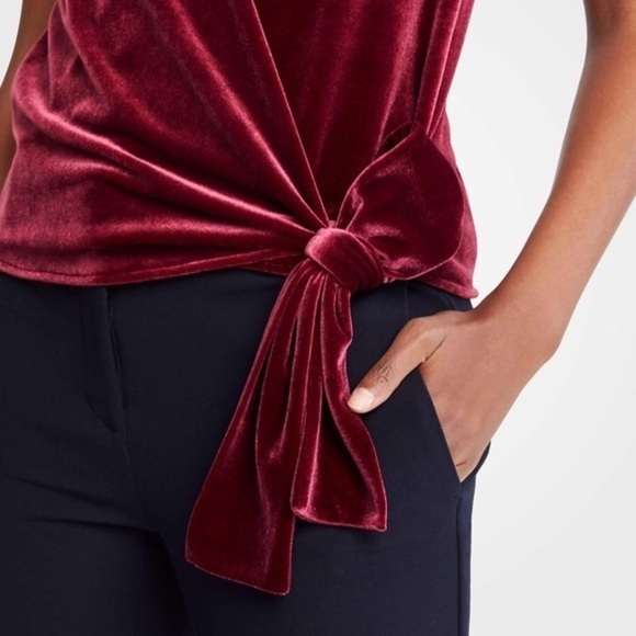 Velvet wrap top - Picture 4 of 4